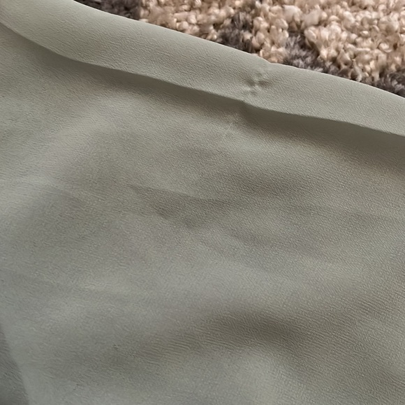 A. Byer lace detail top, sage green, size L GUC! - Picture 6 of 7